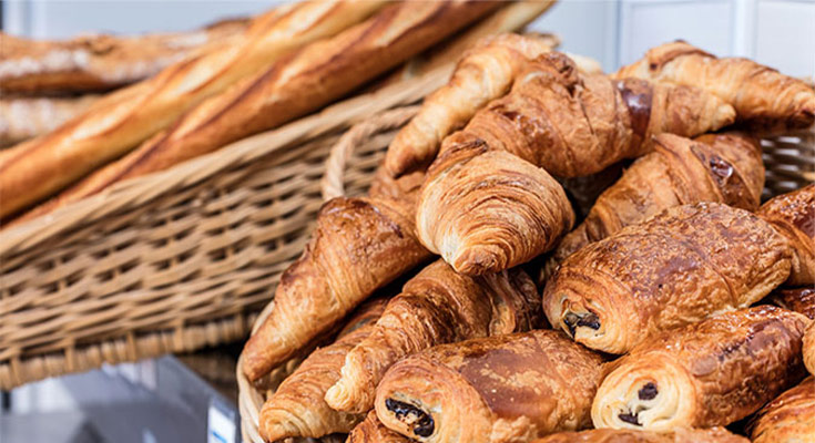 service quotidien de dépôt de pain et viennoiseries