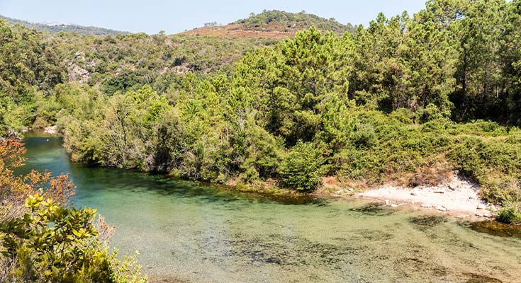 vue globale de la rivière Solenzara