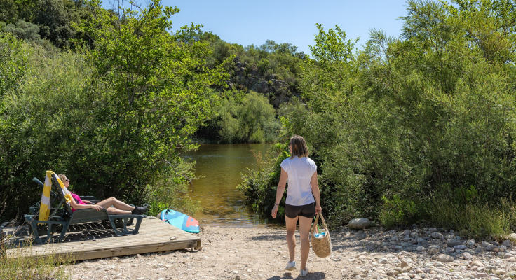 accès direct rivière - camping sole di sari