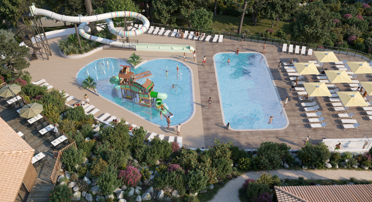 nouvel espace aquatique avec toboggan